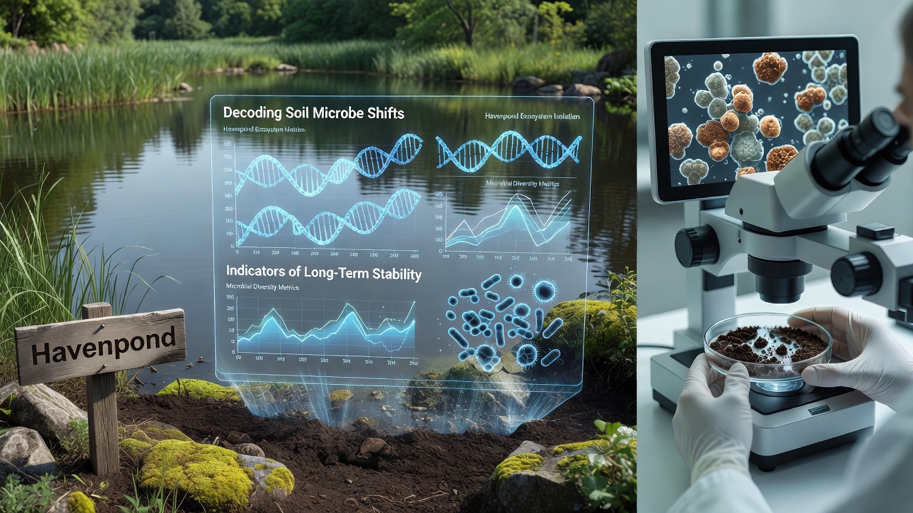 Decoding Soil Microbe Shifts as Indicators of Long-Term Stability in Isolated Pond Ecosystems Like Havenpond